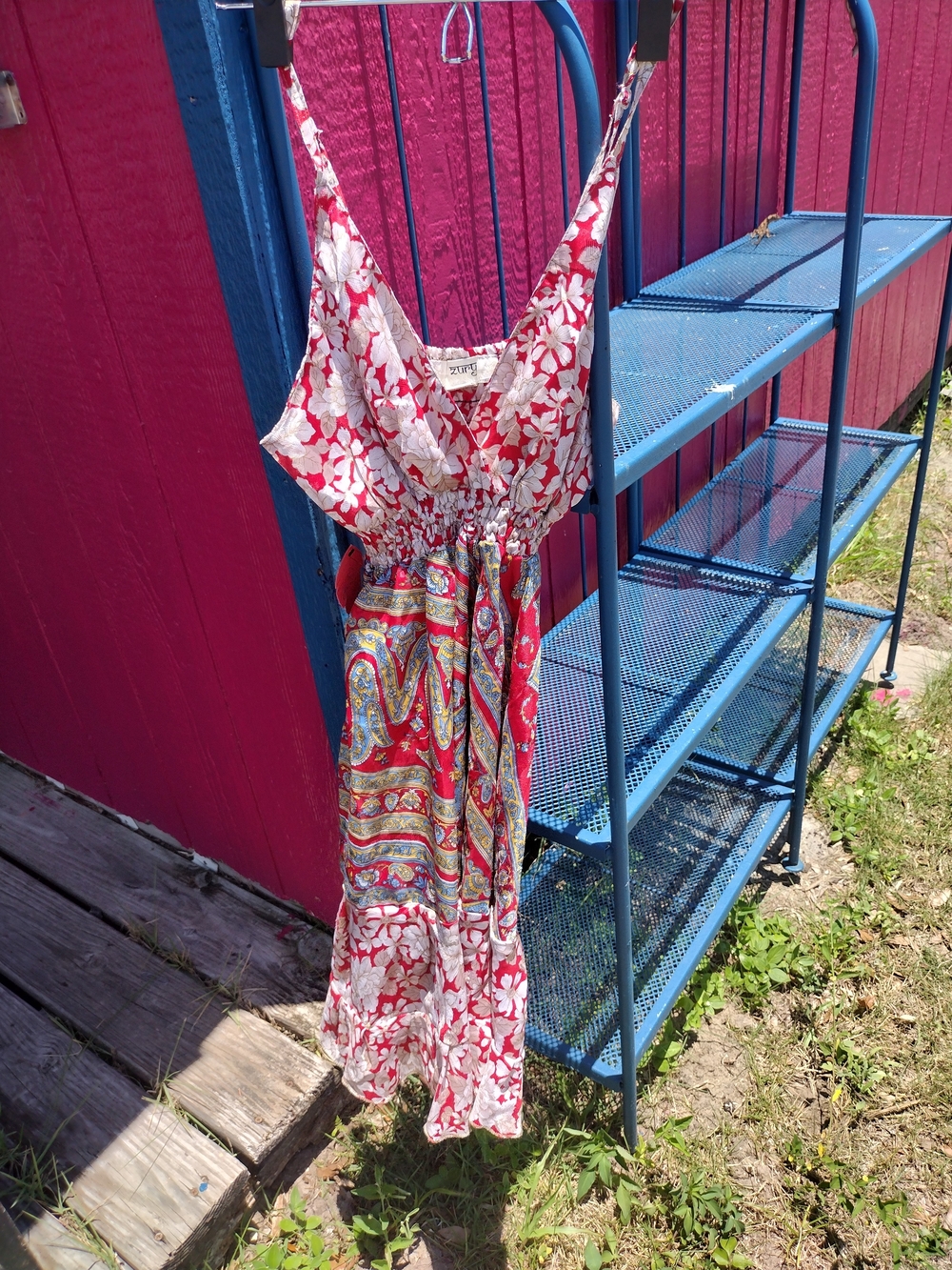 Zury 70% Silk Sundress W Adjustable Straps